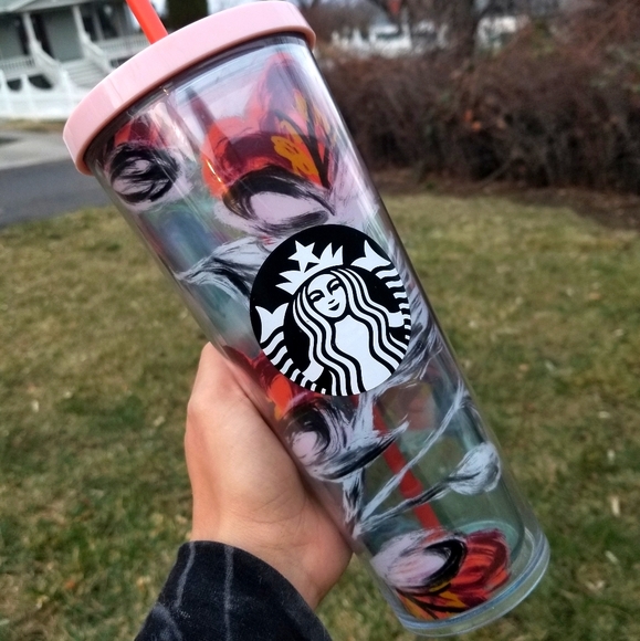 🆕️Starbucks, Rare, Peony Floral Tumbler - Picture 3 of 16